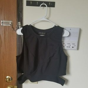 Blk forever 21+ crop top